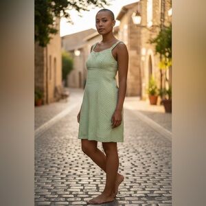 Free People Elegant Green Summer Dress